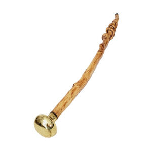 Vintage Handmade Doorknob Cane Hand-Carved Wooden 36" Swirl Rare Walking Stick